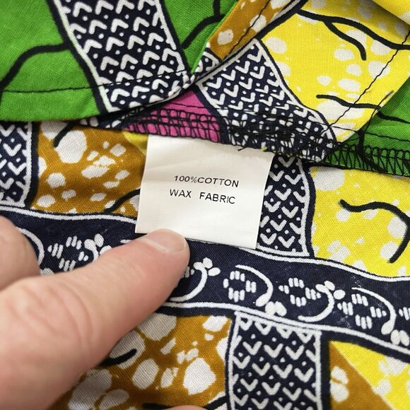 Shenbolen Top Womens Size 2XL Maxi Flared Long Shirt African Print Ankara NWT - Picture 5 of 10